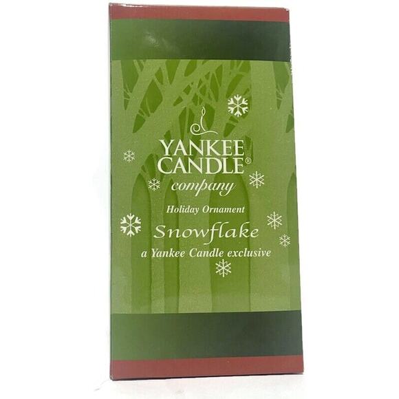 Yankee Candle Snowflake Holiday Ornament Elf With Candle Christmas Blown Glass - Picture 7 of 9